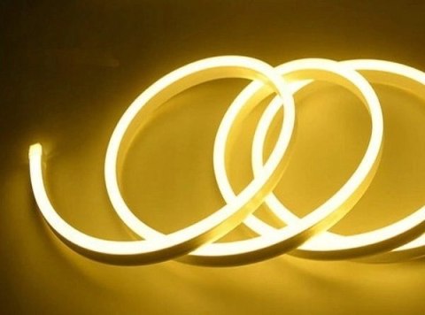 Wąż żelowy Neon LED 1 strona Yellow 1mb 7W 120d/m 700lm IP67 230V Wąż żelowy Neon LED 1 strona Yellow 1mb 7W 120d/m 700lm IP67 230V