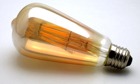 Żarówka LED ST64 E27 Filament 2300K 8W retro typ Edison barwa ciepła Żarówka LED ST64 E27 Filament 2300K 8W retro typ Edison barwa ciepła