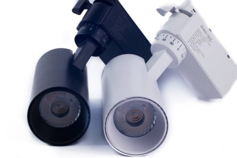 Reflektor LED lampa szynowa czarna 10W 1 fazowa 3000K 1000lm kąt świecenia 30°