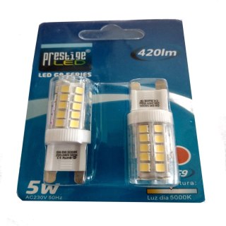 Żarówka LED G9 5W 4500K 420lm kąt świecenia 360° 230V 2 szt