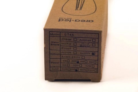 Żarówka vintage retro Edison Filament LED 2W ST45 E27 2800K barwa ciepła Żarówka vintage retro Edison Filament LED 2W ST45 E27 2800K barwa ciepła