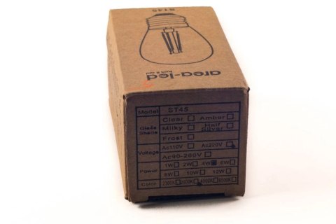 Żarówka vintage retro Edison Filament LED 4W ST45 E27 2800K barwa ciepła Żarówka vintage retro Edison Filament LED 4W ST45 E27 2800K barwa ciepła