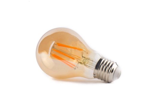 Żarówka vintage retro Edison Filament LED 6W A60 E27 2300K amber barwa ciepła