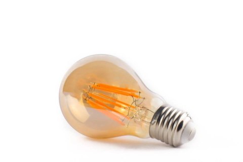 Żarówka vintage retro Edison Filament LED 8W A60 E27 2300K amber barwa ciepła Żarówka vintage retro Edison Filament LED 8W A60 E27 2300K amber barwa ciepła