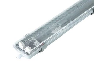Oprawa hermetyczna liniowa LED 2x120cm IP65 zasilanie jednostronne