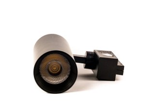 Reflektor LED lampa szynowa czarna 20W 1 fazowa 6000K 1800lm kąt świecenia 30°