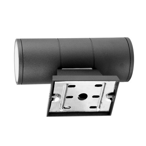 Lampa elewacyjna natynkowa punktowa kinkiet czarna 2x3W 600lm IP65 Kąt świecenia: 45 ° Lampa elewacyjna natynkowa punktowa kinkiet czarna 2x3W 600lm IP65 Kąt świecenia: 45 °
