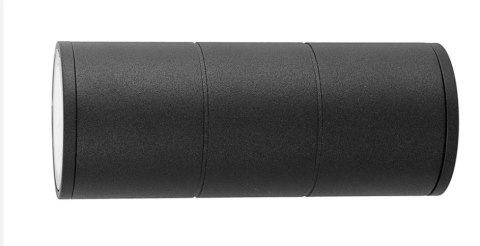Lampa elewacyjna natynkowa punktowa kinkiet czarna 2x3W 600lm IP65 Kąt świecenia: 45 ° Lampa elewacyjna natynkowa punktowa kinkiet czarna 2x3W 600lm IP65 Kąt świecenia: 45 °
