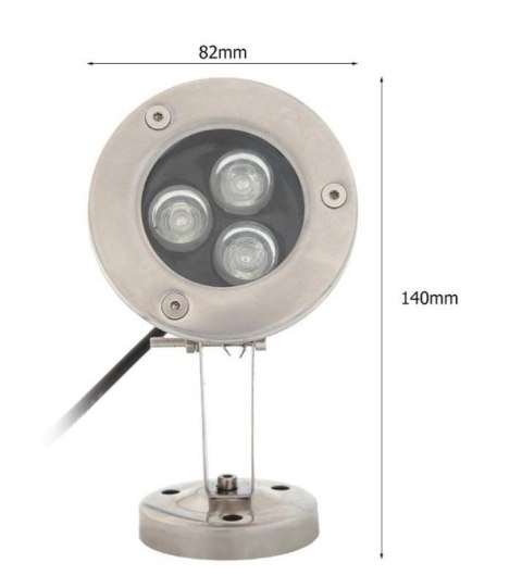 Lampa basenowa fontannowa LED 3W Green IP65 Lampa basenowa fontannowa LED 3W Green IP65