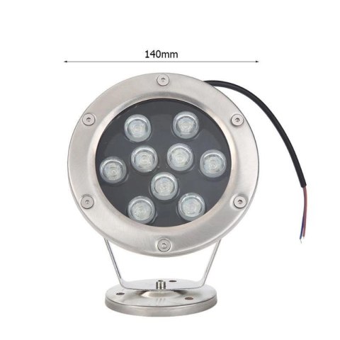 Lampa basenowa fontannowa LED 9W Red IP65 Lampa basenowa fontannowa LED 9W Red IP65
