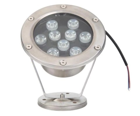 Lampa basenowa fontannowa LED 9W Red IP65 Lampa basenowa fontannowa LED 9W Red IP65