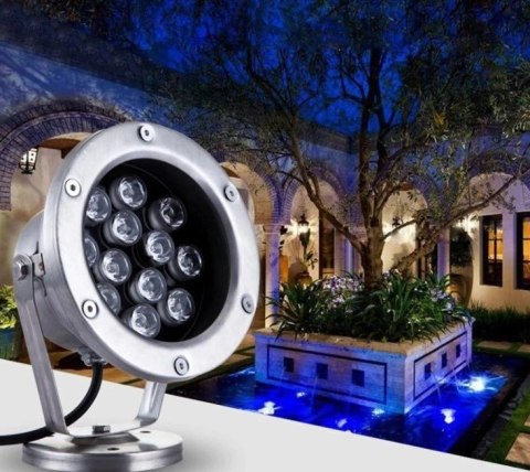 Lampa basenowa fontannowa LED 9W Red IP65 Lampa basenowa fontannowa LED 9W Red IP65